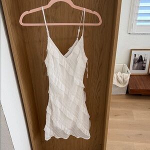 Princess Polly White Ruffle Dress